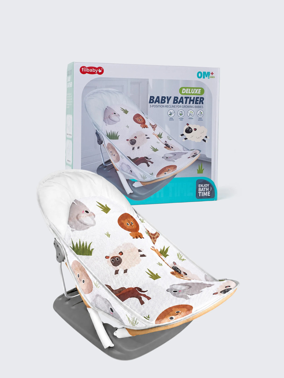 Deluxe Baby Bather with 3-Position Recline