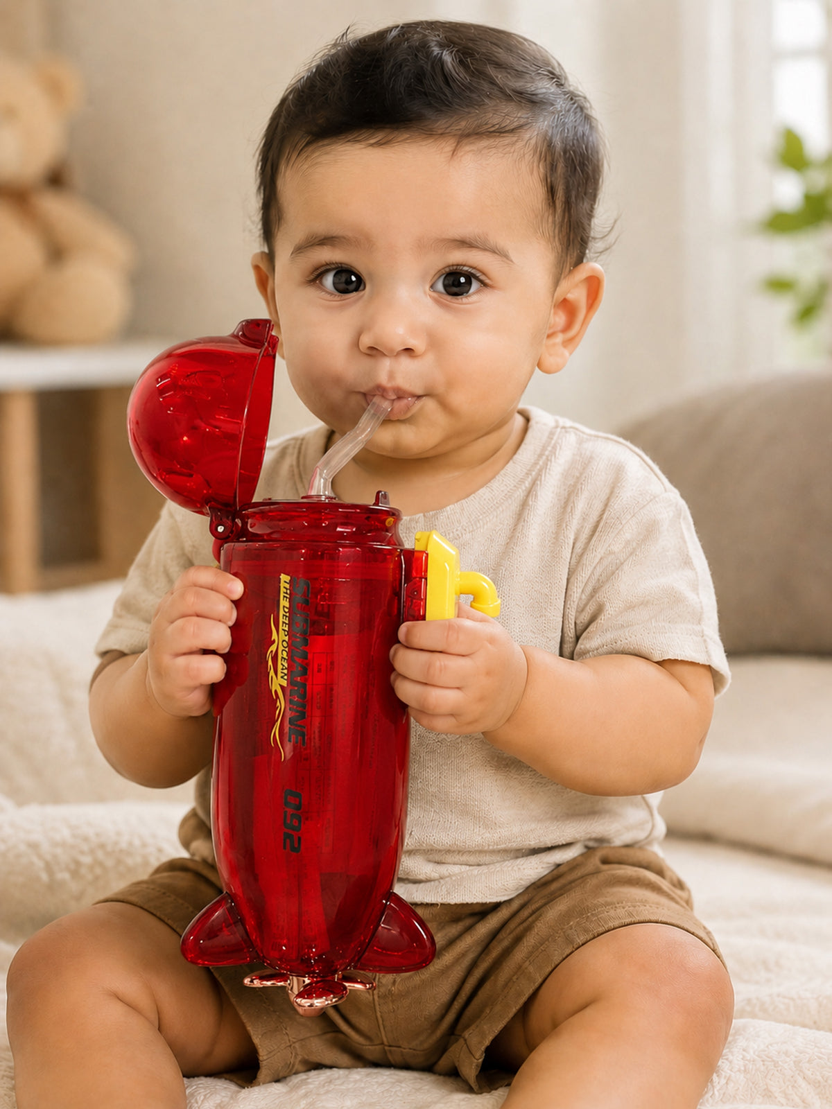 3D Submarine Water Bottle for Kids