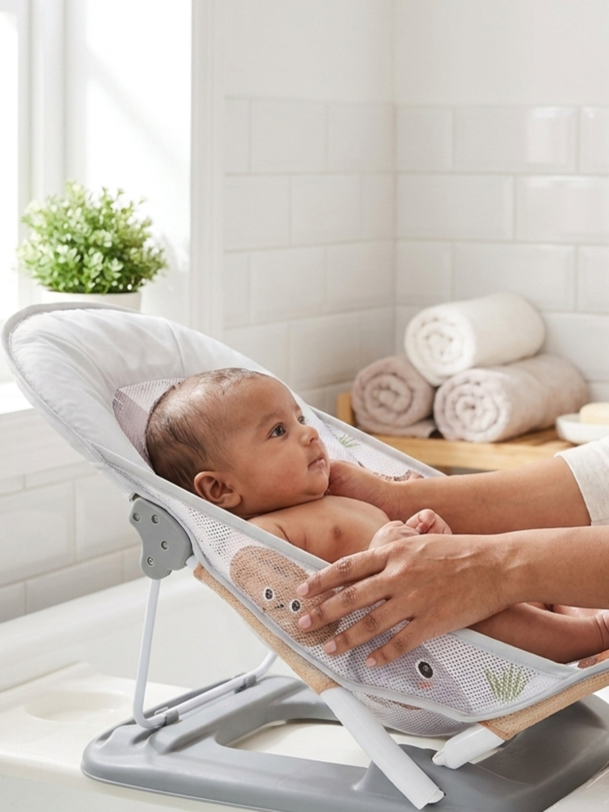 Deluxe Baby Bather with 3-Position Recline