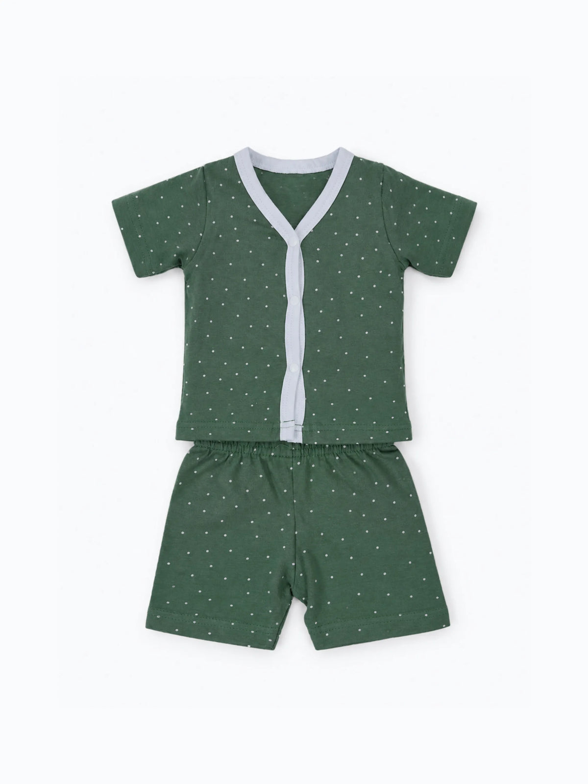 Baby Half Sleeve Jabla & Shorts Set - Green