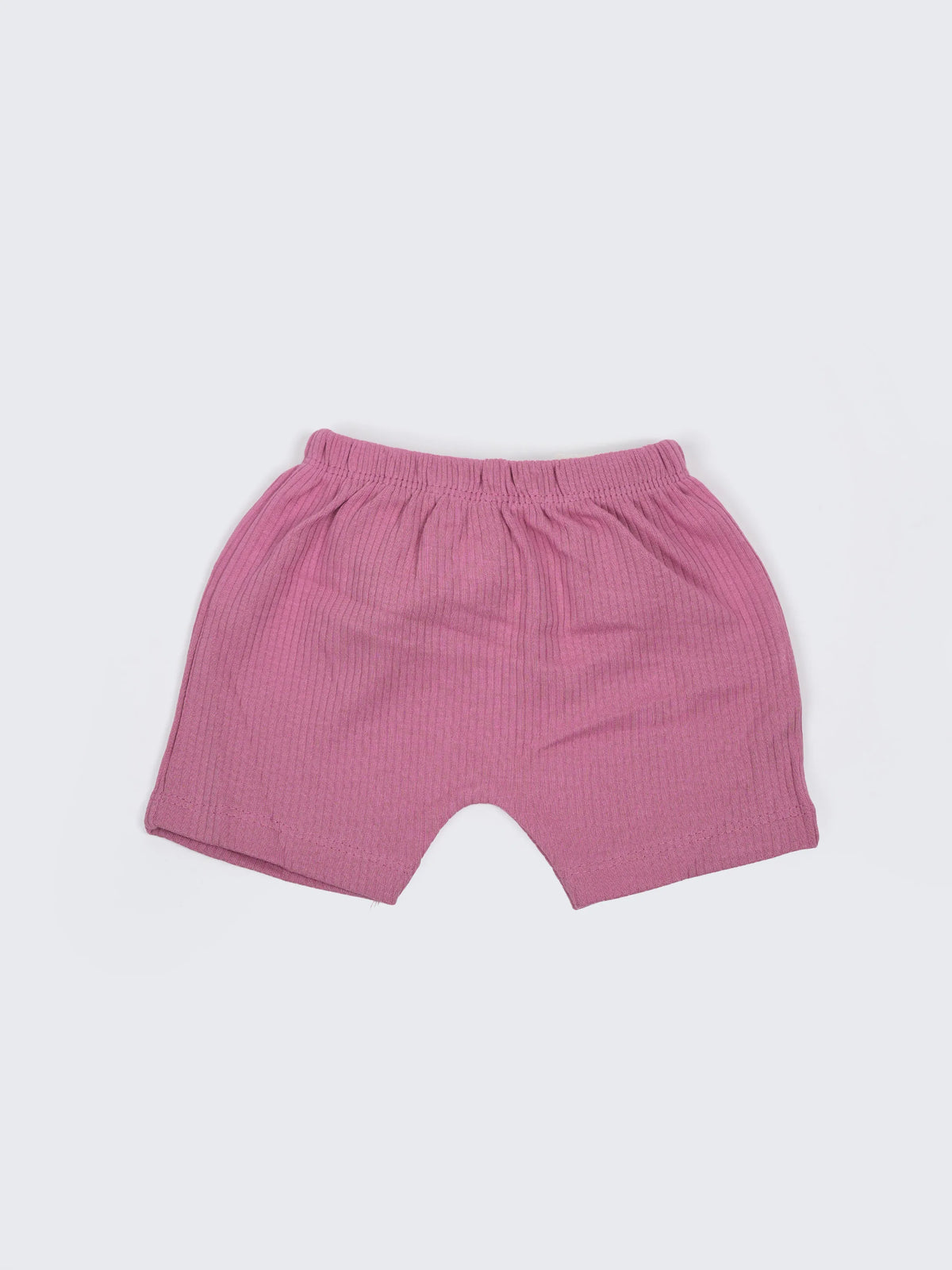 Baby Sleeveless Ribbed Cotton Jabla & Shorts Set