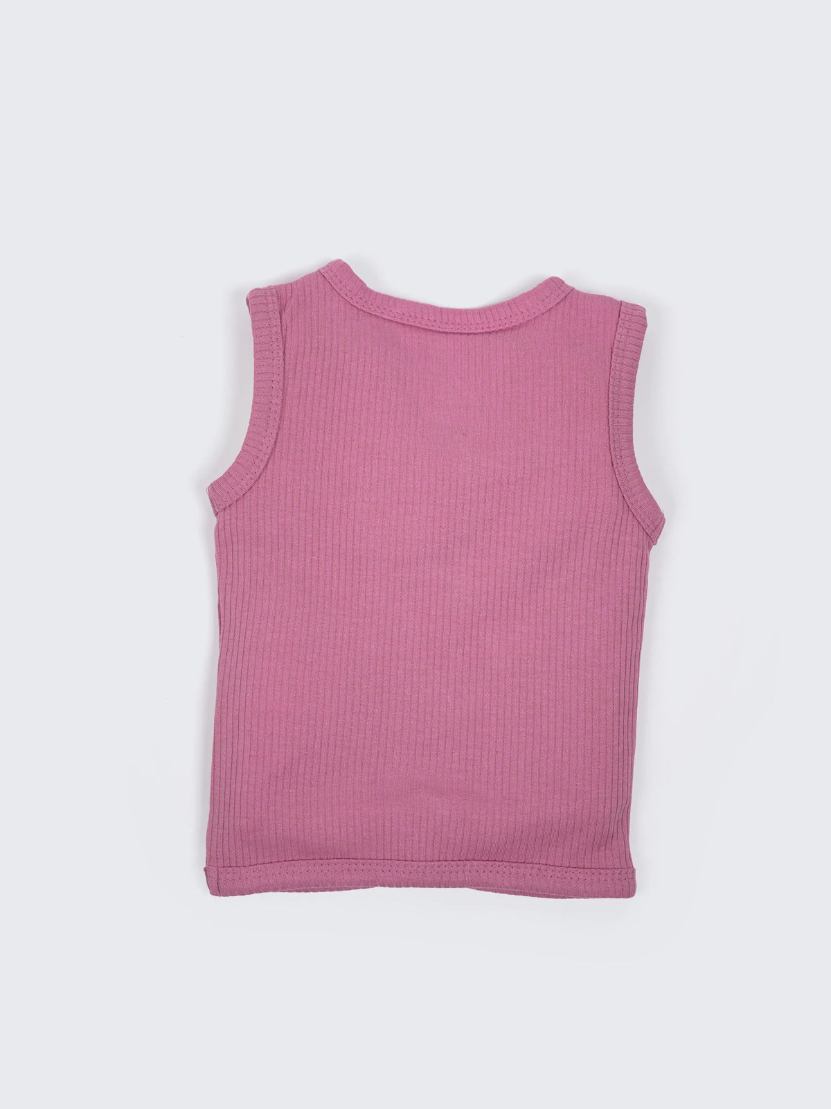Baby Sleeveless Ribbed Cotton Jabla & Shorts Set