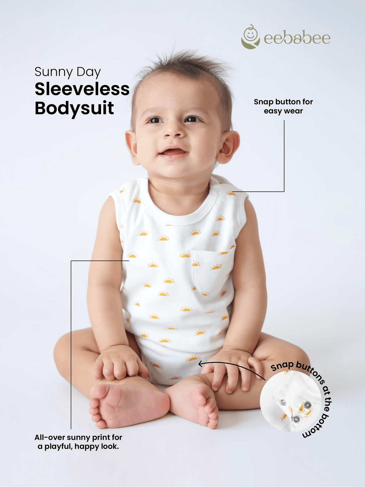 Sunny Day Sleeveless Bodysuit