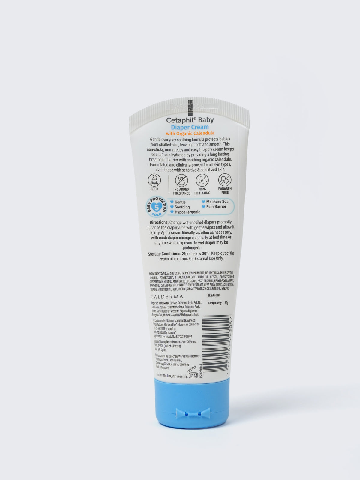 Baby Diaper Cream with Organic Calendula