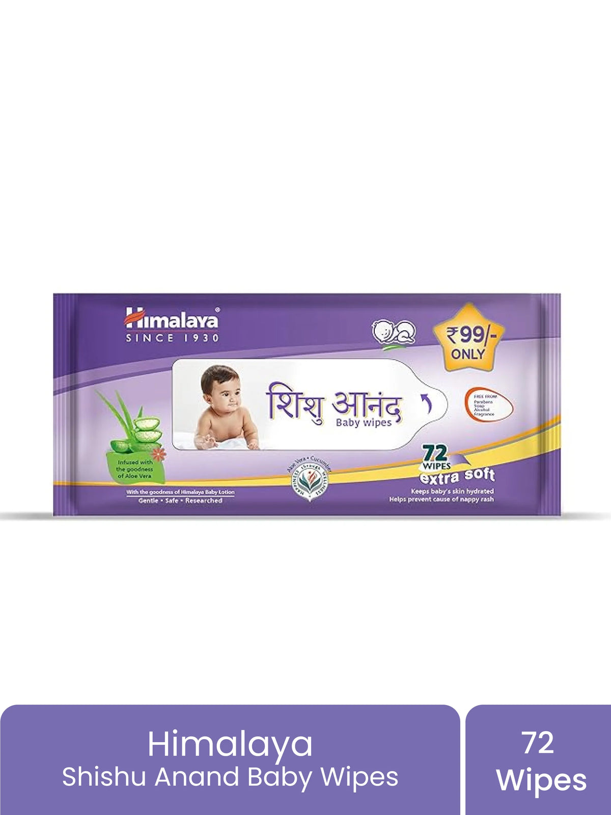 Shishu Anand Baby Wipes – 72 Wipes