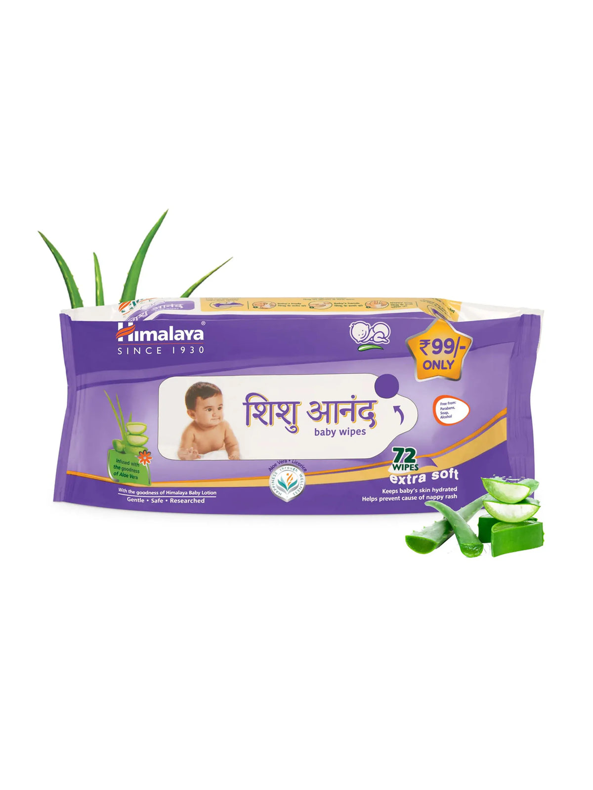 Shishu Anand Baby Wipes – 72 Wipes