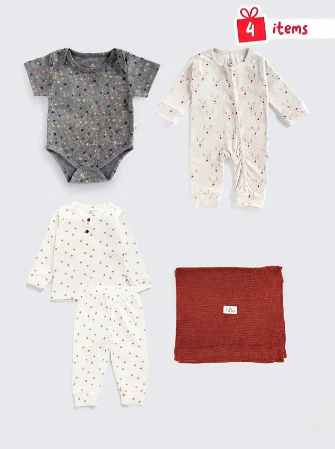 Cozy Comfort 4-Piece Baby Essentials Bundle