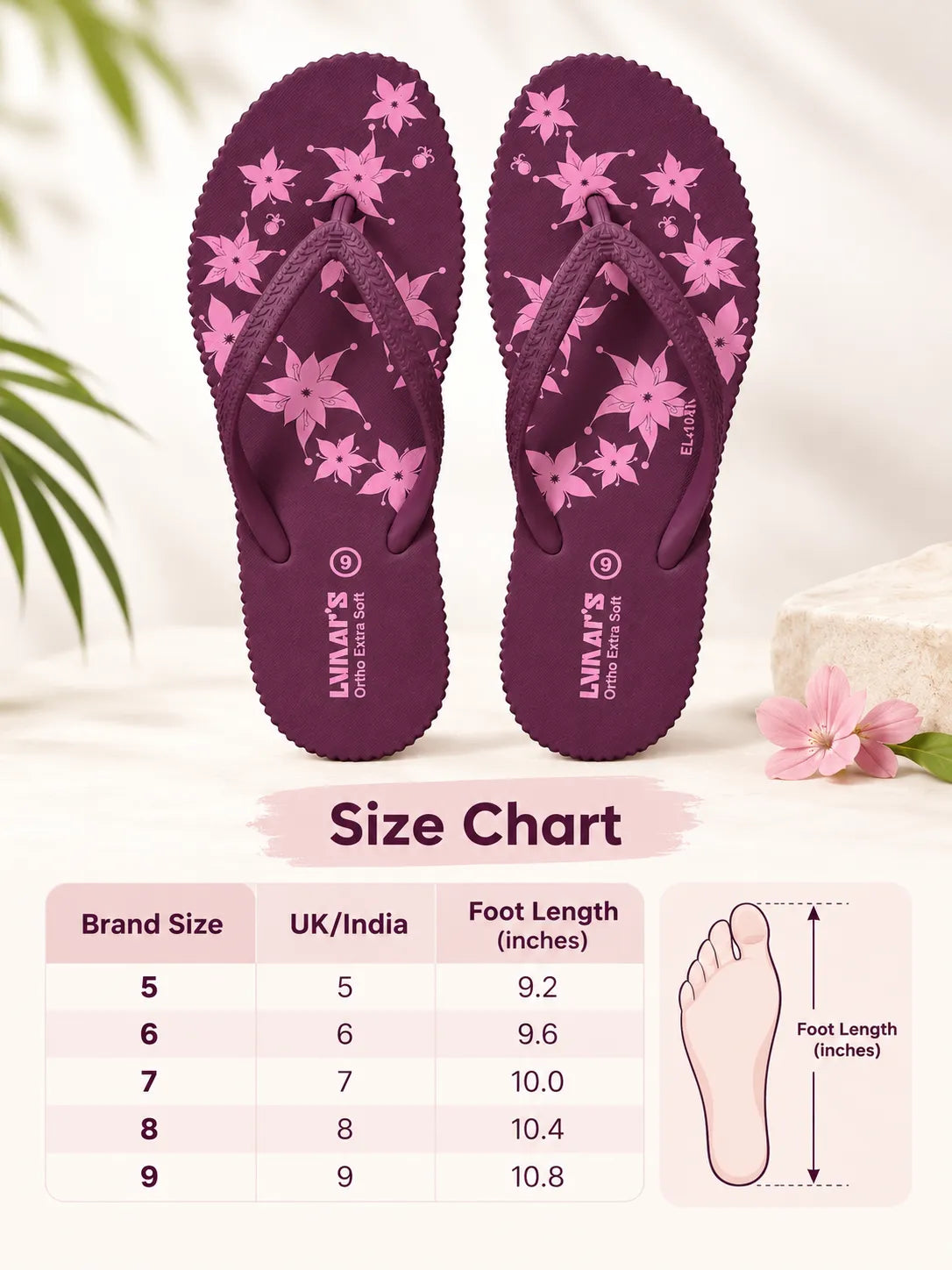 ⁠Ortho Soft Chappal x 1
