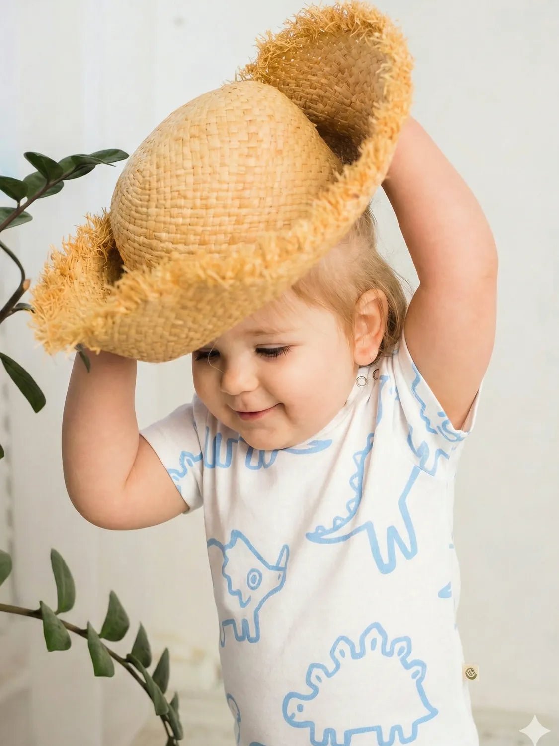 Baby Dino Print Cotton Unisex Half Sleeve Tee 2 pc