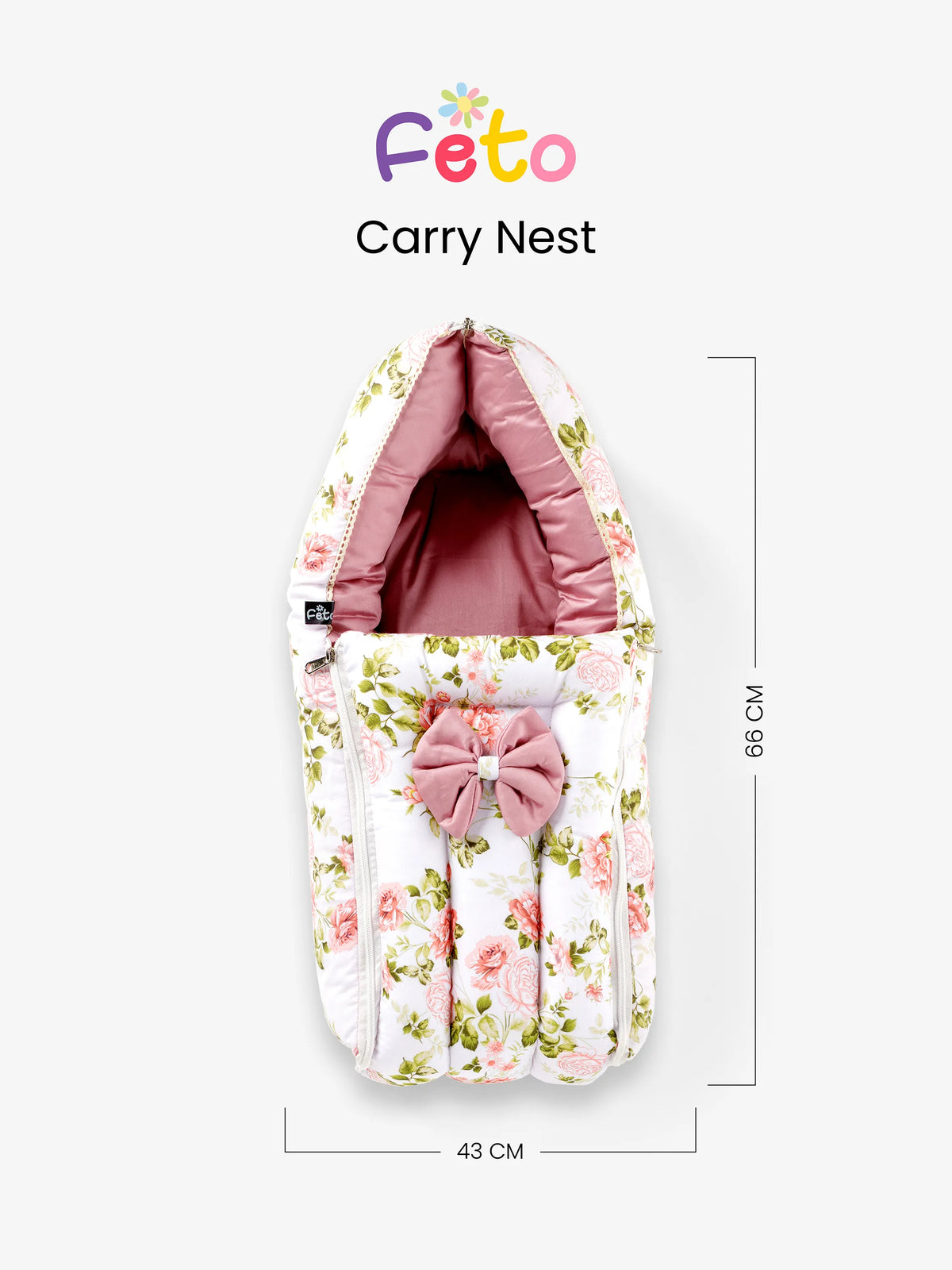 Premium Floral Carry Nest for New Born