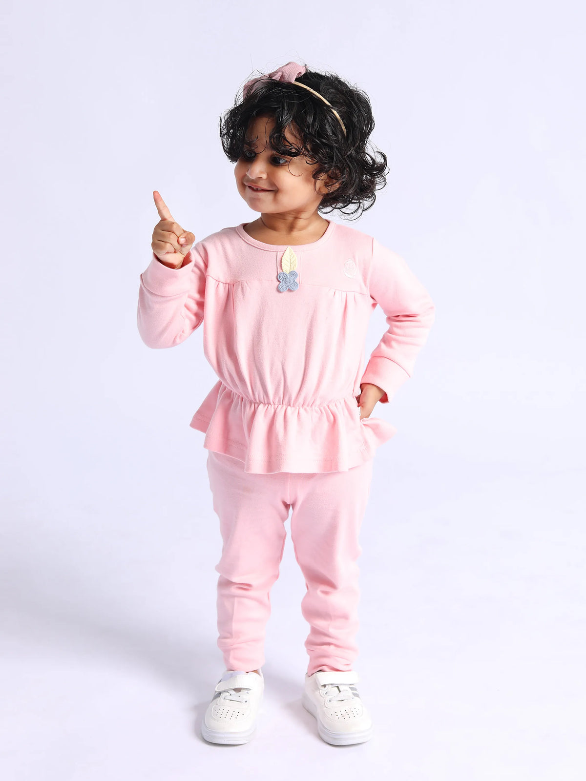 Baby Girl Camisole Vest (3 Pc) & Trendy Pink Frock Set Combo