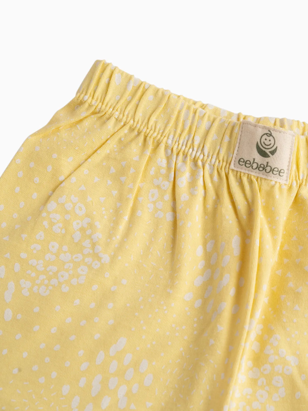 Dotted pattern in yellow leggings  for baby girl