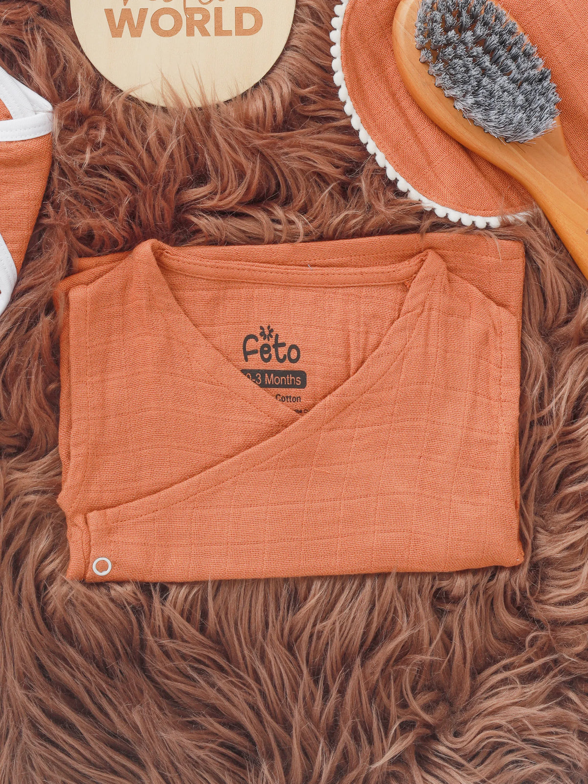 BABY ESSENTIALS UNISEX PREMIUM GIFT SET 0-3M (CHOCOLATE BROWN)