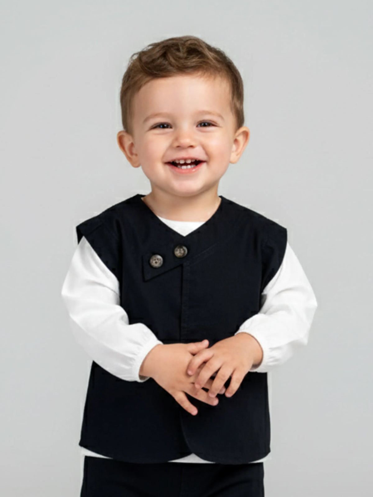 Boys Classic Kurta Style Shirt Set