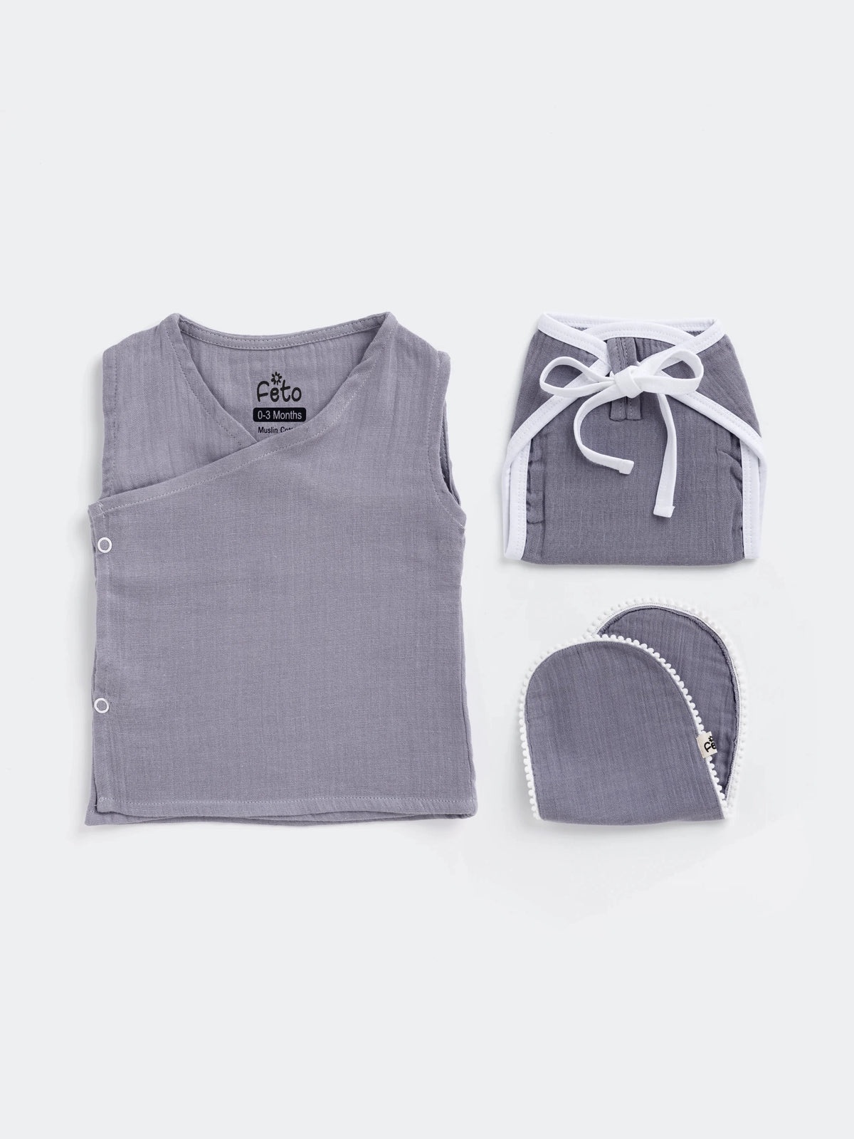Cotton Muslin Newborn Essentials Kit Set